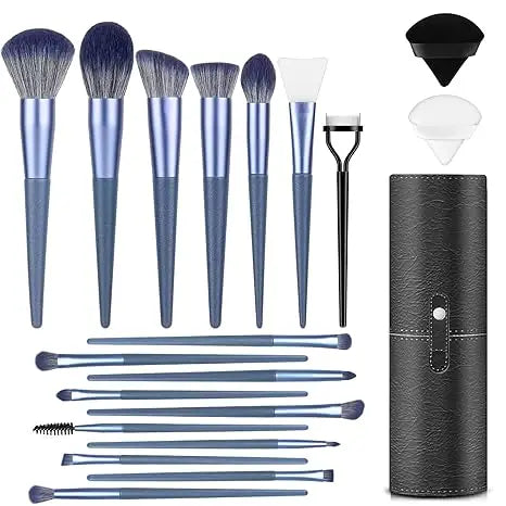 BESTOPE PRO Makeup Brushes With Case 20PCs Professional Makeup Brush Set, Foundation Powder Eyeshadow Brush Set Eyebrow Conceale