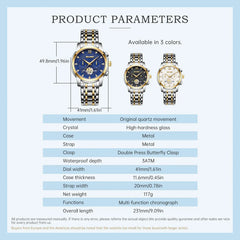 Classic Business Wristwatch Top Brand Mens Watches Classic Mens Watches Waterproof Stainless Steel Strap