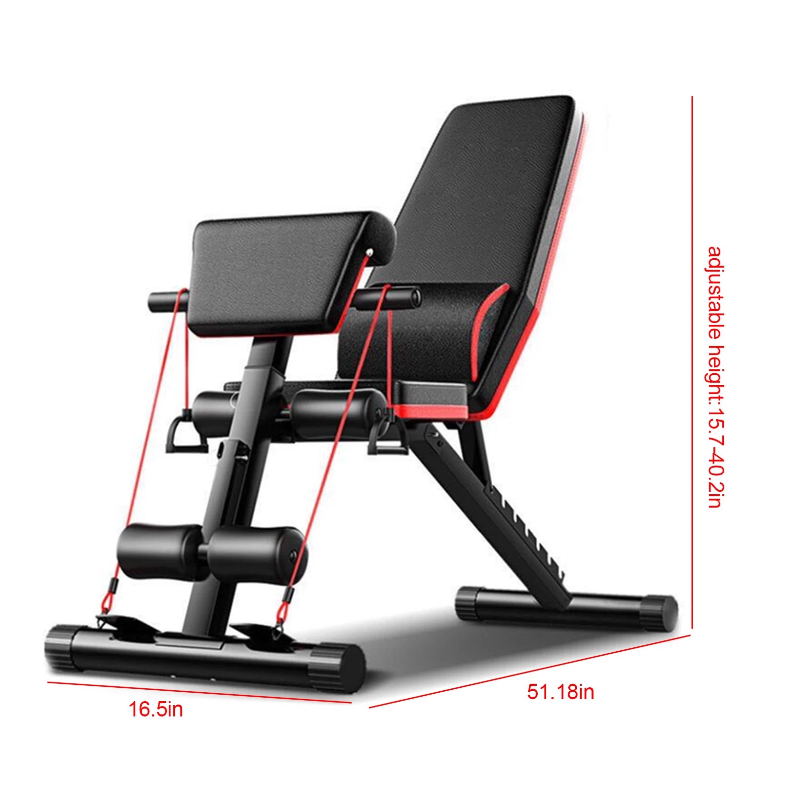Folding Weight Bench Tilting Weight Bench for Full Training Fitness Machine Men's Home Gym Multifunctional Bodybuilding