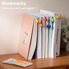 3/6Pcs Smart Bookmark Silicone Bookmark Clip Creative Stationery Notebook Page Divider Student Office School Supplies