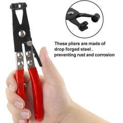 Car Hose Clamping Pliers Bendable Hose Clamps Cable Type Flex Cable Long Clamps Straight Hose Bundle Removal Auto Repair Tools