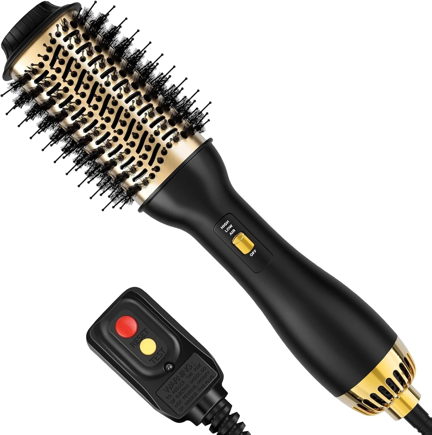 4-in-1 Hot Air Brush with Oval Barrel - Salon-Grade Styling Tool for All Hair Types