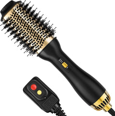 4-in-1 Hot Air Brush with Oval Barrel - Salon-Grade Styling Tool for All Hair Types