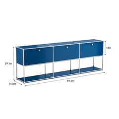 Modern Storage Cabinet Versatile Free-Standing Organizer for Living Room Bedroom and Home Office Bookshelf