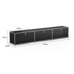 Modern Storage Cabinet Versatile Free-Standing Organizer for Living Room Bedroom and Home Office Bookshelf