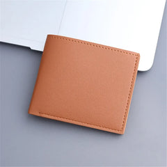 Men Short Pu Leather Wallets Vintage Thin Male Credit Card Holder Black Small Money Purses large capacity card holder Bag