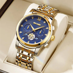 Classic Business Wristwatch Top Brand Mens Watches Classic Mens Watches Waterproof Stainless Steel Strap