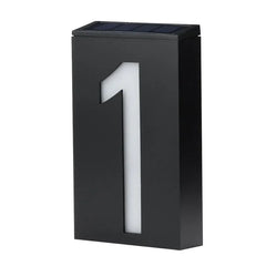 LED Solar House Number Outdoor Address Sign Light Exterior House Number Digital Flat Number Luminous Numbers Villa Custom Sign