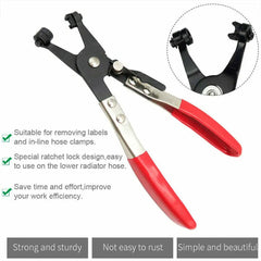 Car Hose Clamping Pliers Bendable Hose Clamps Cable Type Flex Cable Long Clamps Straight Hose Bundle Removal Auto Repair Tools
