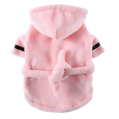 Pet Dog Bathrobe with Hooded Dog Pajamas Sleeping Clothes Soft Pet Bath Drying Towel Clothes For Puppy Dogs Cats Coat Pet Supply