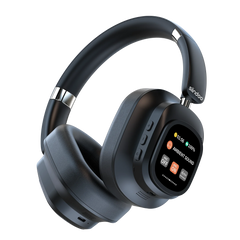 Siindoo NEWEST ANC930Plus Hybrid ANC Wireless Headphone, With Multi Magnetic Touch Control LED Screen AND APP Download 1GB MP3