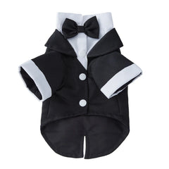 Pet Dog Tuxedo Formal Pet Wedding Party Suit for Small Medium Dogs Dog Boys Bow Tie Shirt Dog Cosplay Pet Dogs Gentleman Costume