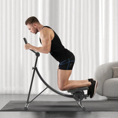 Ab Workout Equipment, Ab Machine for Home Gym, Foldable Core & Abdominal Exercise Machine, Adjustable Ab Machine