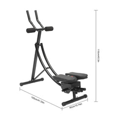 Ab Workout Equipment, Ab Machine for Home Gym, Foldable Core & Abdominal Exercise Machine, Adjustable Ab Machine