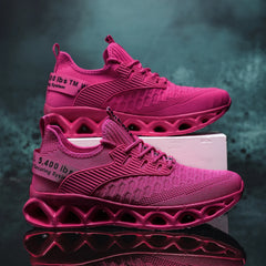 Women's running shoes, lightweight mesh, breathable and comfortable flat soft tennis shoes, blade sports shoes for women