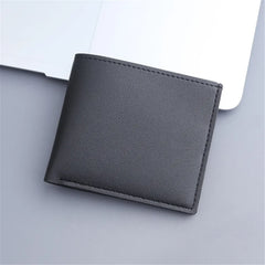 Men Short Pu Leather Wallets Vintage Thin Male Credit Card Holder Black Small Money Purses large capacity card holder Bag