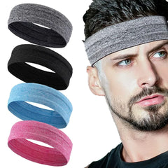 Elastic Sweatband Outdoor Sports Headband Women Men Gym Fitness Sweat Hair Band Gym Cycling Running Basketball Sports Headbands