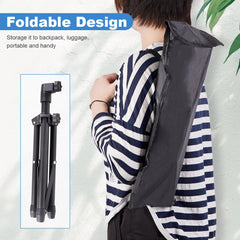 Portable Tablet Tripod Floor Stand Mobile Phone Holder Height Adjustable 360 Rotating for 4.5-12.9 Inch Phone and Tablet