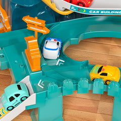 Boys Dinosaur Race Track Playset - Dinosaur Rolling Hill Car Track Cars Ramp Track Toys Toys Mountain Track, Mini Cars For Kids