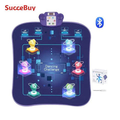 SucceBuy 6-Button Kids Electronic Dance Mat Dancing Step Play Pad with Bluetooth 5 Game Modes for Girls Toys Birthday Gifts