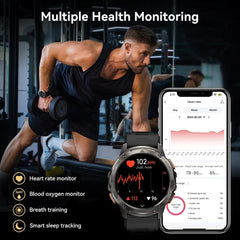 2024 Original AMAZTIM TANK T3 Smartwatches For Men AMOLED Smart Watches Women 500mAh Fitness Waterproof Sport Electronic Watch