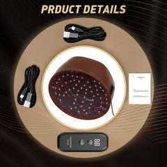 Hair Growth Cap  for Hair Loss 120LEDs 660nm&850nm Reduces Oiliness Deep Into Hair Follicles Strengthen Hair Roots Hair Care Hat