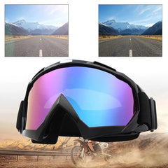 Motorcycle Glasses Windproof Snowboard Goggles Anti-Fog Cycling Sunglasses UV Protection for Winter Outdoor Sport