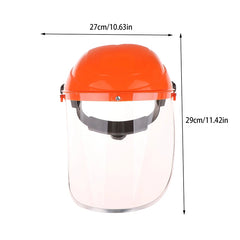 Transparent Full Face Shield Safety PC Head-mounted Eye Screen Hat Eye Protection Face Mask Motorcycle Face Mask Equipments