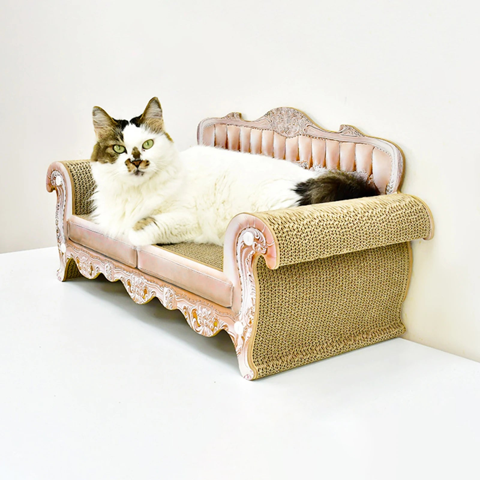 Large Cat Sofa Scratcher Couch Cat Sofas Bed Lounge Bed Indoor Pet Cats Kitten Interactive Play Toys 31*70*28cm