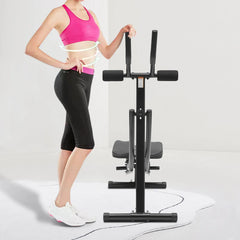Ab Workout Equipment, Ab Machine for Home Gym, Foldable Core & Abdominal Exercise Machine, Adjustable Ab Machine