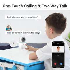 Jennov 2PCS Pet Camera Dog Cat Camera 360°/3MP with Mobile App WiFi Baby Camera Monitor for Home Indoor Security
