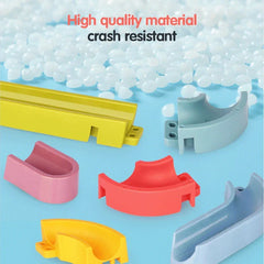 Baby Bath Toys DIY Slide Track Pipeline Yellow Ducks Bathroom Bathtub Play Shower Water Educational Toys For Kids Birthday Gift