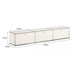 Modern Storage Cabinet Versatile Free-Standing Organizer for Living Room Bedroom and Home Office Bookshelf