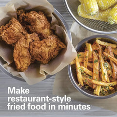 35042 Professional Style Electric Deep Fryer, XL Frying Basket, Lid with View Window, 1800 Watts, 21 Cups /5 Liters Oil Capacity