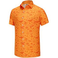 KYKU Funky Hawaiian Shirt for Men Palm Beach Shirts Tropical Vacation Clothes
