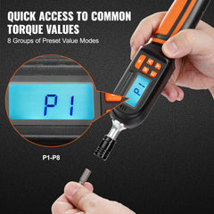 SucceBuy 1/4" Digital Torque Screwdriver Drive Screwdriver Torque Wrench with Bits& Case Electrician Torque Screwdriver with LCD