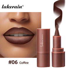 Liner Lipstick 6Colors Matte Black Brown Velvet Lipstick Waterproof Non Sticky Contouring Tint Lipliner Crayon Lip Makeup