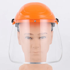 Transparent Full Face Shield Safety PC Head-mounted Eye Screen Hat Eye Protection Face Mask Motorcycle Face Mask Equipments