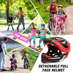 Kids Detachable Full Face Helmet Children Sports Safety Helmet for Cycle Skateboarding Roller Skating sports helmet Cycle helmet