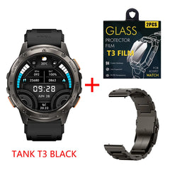 2024 Original AMAZTIM TANK T3 Smartwatches For Men AMOLED Smart Watches Women 500mAh Fitness Waterproof Sport Electronic Watch