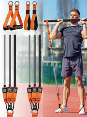 Pilates Bar Kit with Resistance Bands Pilates Workout Equipment Portable Yoga Pilates Stick Home Gym Strength Training Equipment