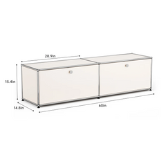 Modern Storage Cabinet Versatile Free-Standing Organizer for Living Room Bedroom and Home Office Bookshelf