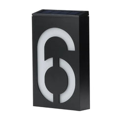 LED Solar House Number Outdoor Address Sign Light Exterior House Number Digital Flat Number Luminous Numbers Villa Custom Sign