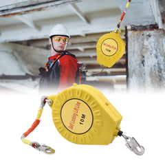 Fall Arrester 32 Ft Roofing Lifeline Safety Gear Automatic Retractable Tether Safety Harness Construction