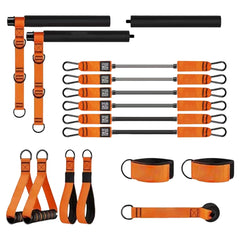 Pilates Workout Equipment & Resistance Bands Portable Weighted Exercise Pilates Bar for Home Gym Fitness Yoga Strength Training