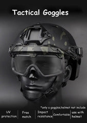Tactical Goggles Gear Riding Windproof Eyewear Glasses Shooting Protection Tactical Goggles UV Protection Sport Glasses