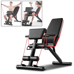 Folding Weight Bench Tilting Weight Bench for Full Training Fitness Machine Men's Home Gym Multifunctional Bodybuilding