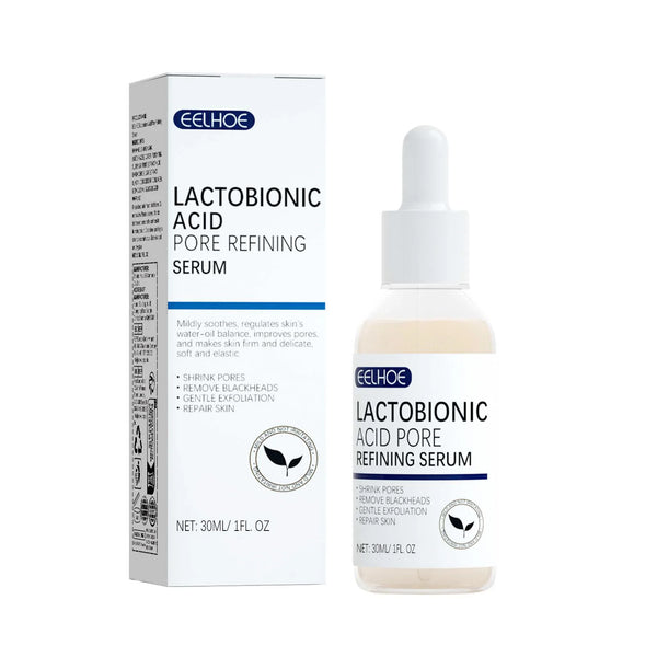 EELHOE Lactobionic Acid Pore Shrinking Essence Skin Elastic and Fine Cleansing Blackhead Skin Care Essence