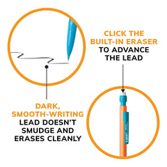 Thick Mechanical Pencil, Thick Tip (0.9 mm), Pack of 144, cute stationery, pencils, school supplies, cute school supplies