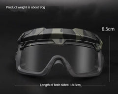 Tactical Goggles Gear Riding Windproof Eyewear Glasses Shooting Protection Tactical Goggles UV Protection Sport Glasses